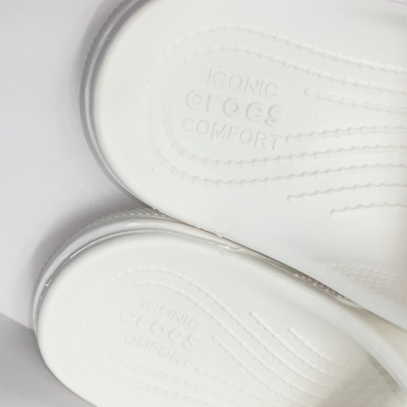 CROCS White Baya Platform Slide Sandal - Picture 5 of 8